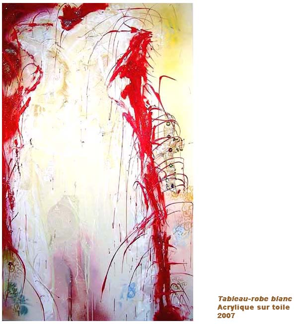 Tableau robe blanc
