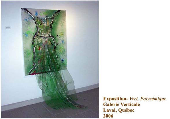 Tableau-Robe vert
